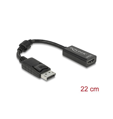 DeLOCK DisplayPortHDMI Adapter 0,12 m schwarz