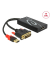 DeLOCK DisplayPortUSB 2.0 A, DVI-D Adapter 0,3 m schwarz