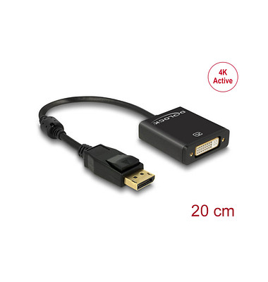 DeLOCK DisplayPortDVI-D Adapter 0,20 m schwarz