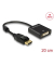 DeLOCK DisplayPortDVI-D Adapter 0,20 m schwarz