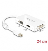 DeLOCK Mini-DisplayPortHDMI, VGA, DVI Adapter 0,16 m weiß