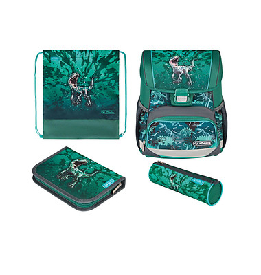 Schulranzen 50043101 Loop Plus Green Rex, gr&uuml;n, Green Rex, mit Schnallen