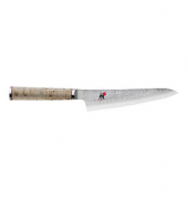 ZWILLING Gemüsemesser MIYABI 5000 MCD silber, braun glatt, Klinge: 14,0 cm