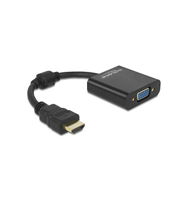 DeLOCK HDMIVGA Adapter 0,12 m schwarz