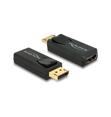 DeLOCK DisplayPortHDMI Adapter schwarz DeLOCK DisplayPortHDMI Adapter schwarz
