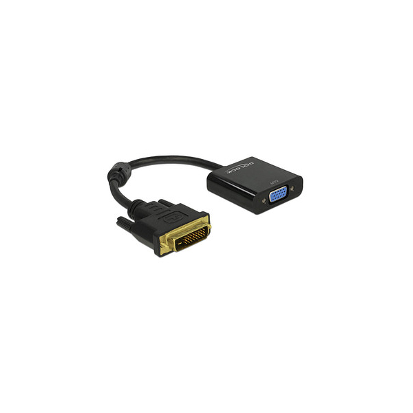 4043619656585 - 65658 DVI   VGA Adapter [1x DVI-Stecker 24+1pol - 1x VGA-Buchse] Schwarz mit Ferritkern 1600 cm