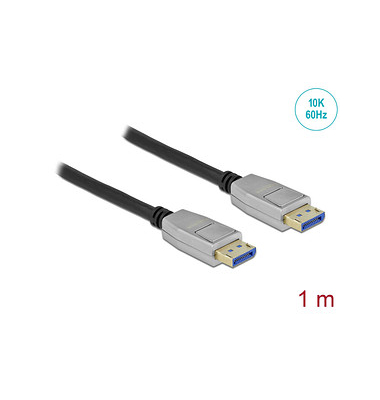 DeLOCK DisplayPort Kabel 1K 60 HZ 54 Gbps 1,0 m schwarz