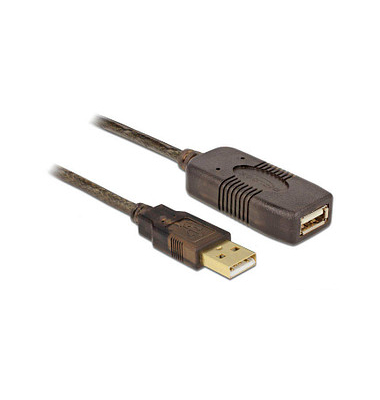 DeLOCK USB 2.0 A Kabel 5,0 m schwarz