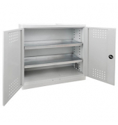 Umweltschrank 40703 lichtgrau 100,0 x 50,0 x 100,0 cm, aufgebaut