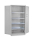 ADB Umweltschrank 40729 lichtgrau 92,0 x 58,0 x 192,0 cm, aufgebaut