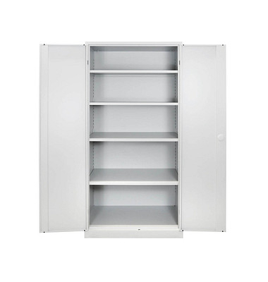 ADB Stahlschrank 40752 lichtgrau 92,0 x 60,0 x 195,0 cm, aufgebaut
