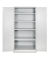 ADB Stahlschrank 40752 lichtgrau 92,0 x 60,0 x 195,0 cm, aufgebaut