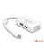 DeLOCK Mini-DisplayPortDVI, DisplayPort, HDMI Adapter 0,16 m weiß
