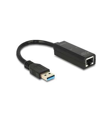 DeLOCK USB 2.0 ARJ-45 Adapter 0,59 m schwarz DeLOCK USB 2.0 ARJ-45 Adapter 0,59 m schwarz