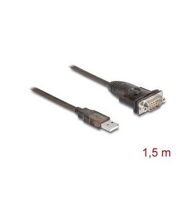 DeLOCK USB 2.0 ARS232 Adapter 1,5 m schwarz
