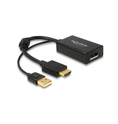 DeLOCK DisplayPortHDMI Adapter 0,25 m schwarz