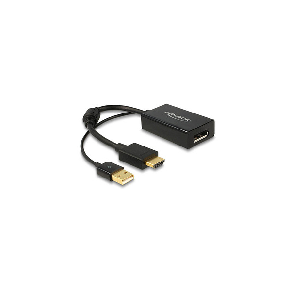 4043619626670 - 62667 HDMI   DisplayPort Adapter [1x HDMI-Stecker - 1x DisplayPort Buchse] Schwarz vergoldete Steckkontakte mit Ferritkern 2500 cm