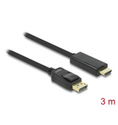 DeLOCK DisplayPortHDMI Kabel 3,0 m schwarz