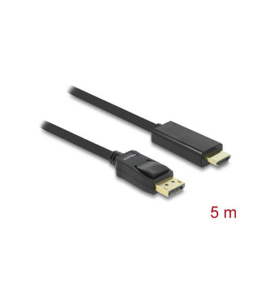 DeLOCK DisplayPortHDMI Kabel 5,0 m schwarz