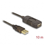 DeLOCK USB 2.0 A Kabel 10,0 m schwarz