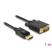 DeLOCK DisplayPortDVI-D Kabel 1,0 m schwarz