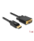 DeLOCK DisplayPortDVI-D Kabel 1,0 m schwarz