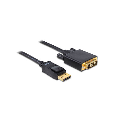 DeLOCK DisplayPortDVI-D Kabel 3,0 m schwarz