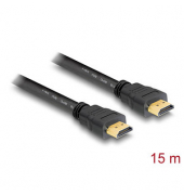 DeLOCK HDMI Ethernet Kabel 15,0 m schwarz