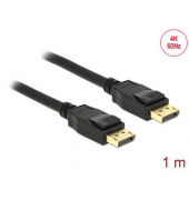 DeLOCK DisplayPort Kabel 4K 60 Hz 1,0 m schwarz