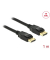 DeLOCK DisplayPort Kabel 4K 60 Hz 1,0 m schwarz