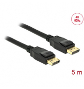 DeLOCK DisplayPort Kabel 4K 60 Hz 5,0 m schwarz