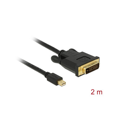 DeLOCK Mini-DisplayPortDVI Kabel 2,0 m schwarz
