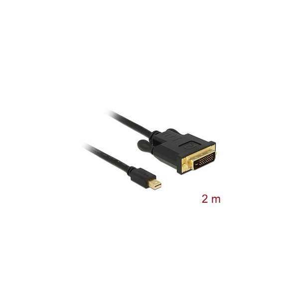 4043619839896 - Kabel mini Displayport 11 Stecker dvi 24+1 Stecker schwarz 2 m (83989) - Delock 4043619839896 - Kabel mini Displayport 11 Stecker dvi 24+1 Stecker schwarz 2 m (83989) - Delock