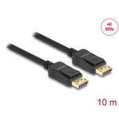 DeLOCK DisplayPort Kabel 4K 60 Hz 10,0 m schwarz
