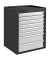 ADB MAMMUT MAXI Schubladenschrank lichtgrau, anthrazit 8 Schubladen 71,0 x 55,0 x 90,0 cm