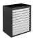 ADB MAMMUT MAXI Schubladenschrank lichtgrau, anthrazit 10 Schubladen 71,0 x 55,0 x 90,0 cm