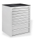 ADB MAMMUT MAXI Schubladenschrank lichtgrau 8 Schubladen 71,0 x 55,0 x 90,0 cm