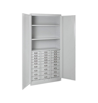 ADB Schubladenschrank lichtgrau 80,0 x 41,0 x 179,0 cm
