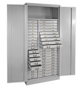 ADB Schubladenschrank lichtgrau 80,0 x 41,0 x 179,0 cm