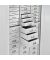 ADB Schubladenschrank lichtgrau 80,0 x 41,0 x 179,0 cm