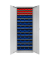 ADB Stahlschrank 40829 lichtgrau 71,0 x 30,0 x 195,0 cm, aufgebaut