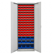 ADB Stahlschrank 40833 lichtgrau 71,0 x 30,0 x 195,0 cm, aufgebaut