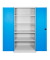 ADB Stahlschrank 40955 lichtgrau, lichtblau 92,0 x 42,0 x 195,0 cm, aufgebaut