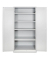 ADB Stahlschrank 40956 lichtgrau 92,0 x 42,0 x 195,0 cm, aufgebaut