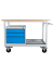ADB Werkbank Eko lichtgrau, lichtblau 3 Schubladen 130,0 x 60,0 x 85,0 cm
