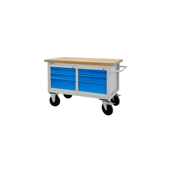 4050049427463 - Mobile Werkbank Werktisch Werkstatt Rollwagen Werkstattwagen 6 Schubladen - ADB 4050049427463 - Mobile Werkbank Werktisch Werkstatt Rollwagen Werkstattwagen 6 Schubladen - ADB