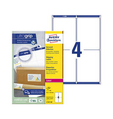 Avery Zweckform Versandetikett QuickPEEL L7169-100 wsPa