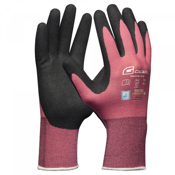 9002701994214 - Montagehandschuhe MASTER FLEX LADY Nitril mit Sandy Finish rosa Größe 6 XS 9002701994214 Gebol 9002701994214 - Montagehandschuhe MASTER FLEX LADY Nitril mit Sandy Finish rosa Größe 6 XS 9002701994214 Gebol