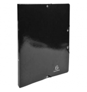 Ringbuch Iderama 54891E, A4 2 Ringe 15mm Ring-Ø Premium Karton 600g/qm (Manila) schwarz