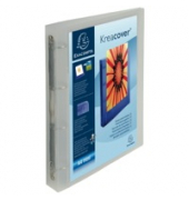 Präsentationsringbuch Kreacover 51568E, A4+ 4 Ringe 30mm Ring-Ø Polypropylen, 1 Außentasche, transparent